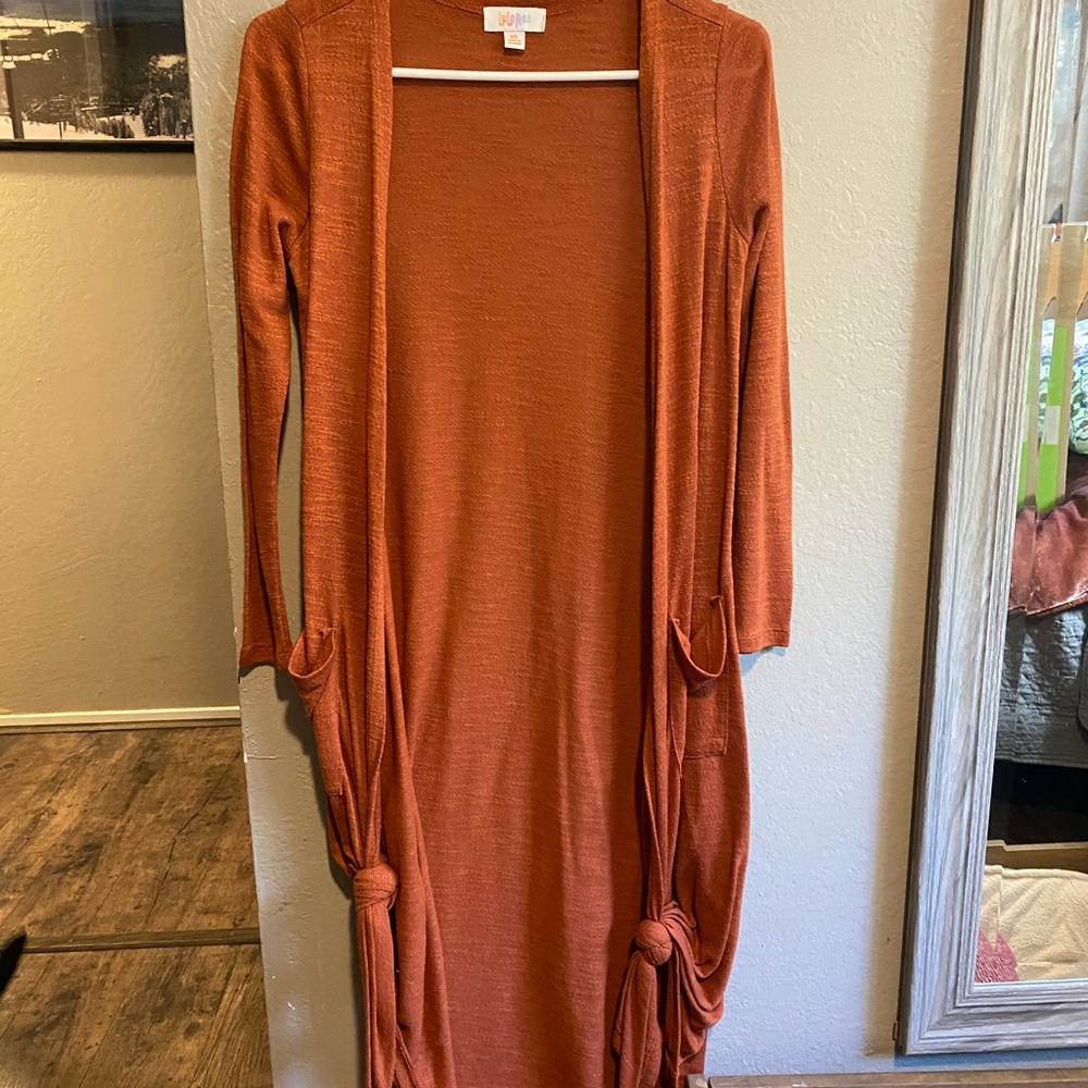 Open faced cardigan